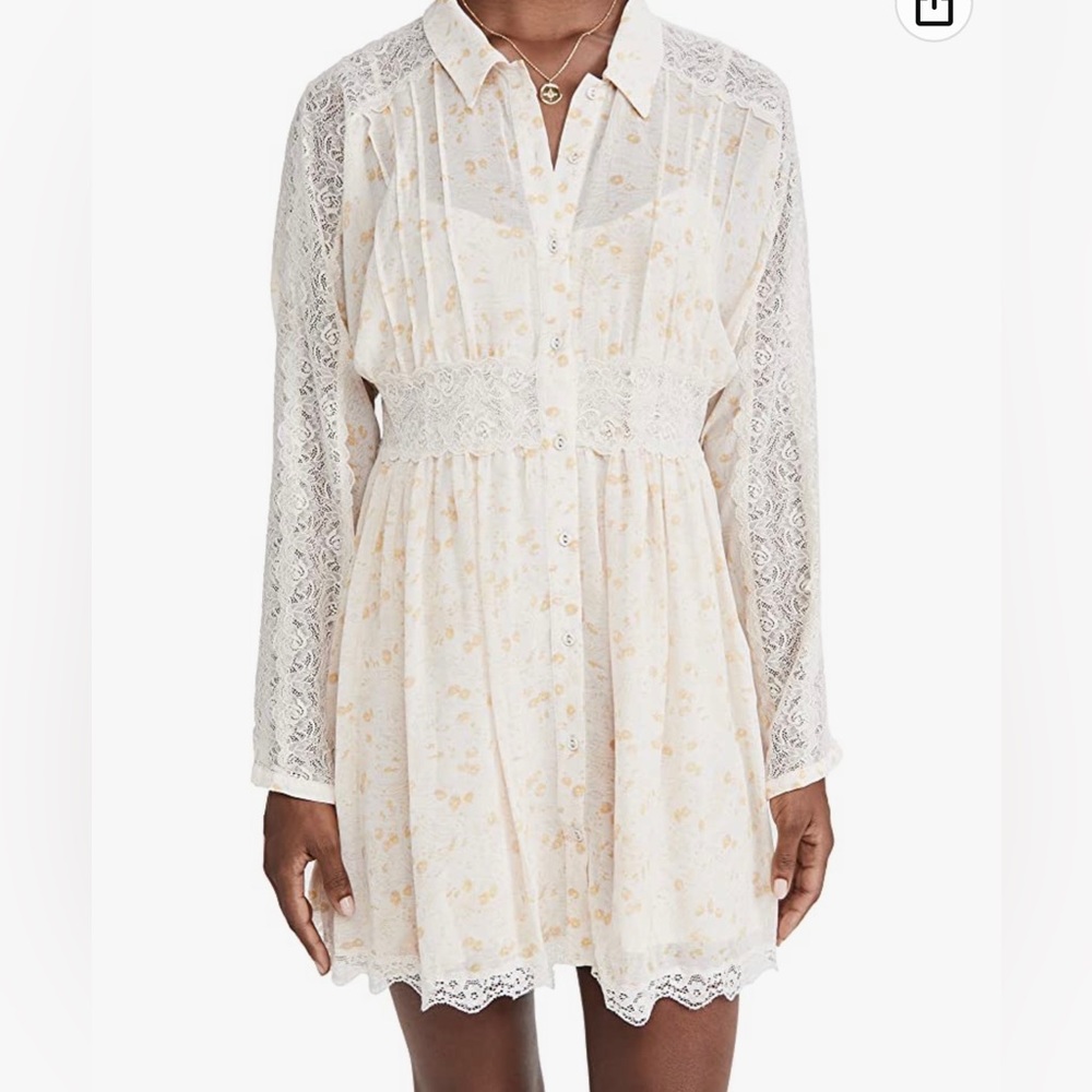 NWT Free People Sheer Romance Minidress (Size S)